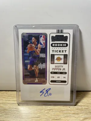 Scotty Pippen Jr Rookie Ticket Auto front