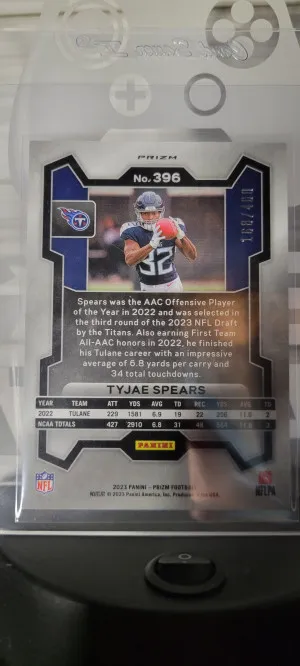 2023 Prizm Tyjae Spears Premium Pandora /400 back