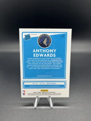 2020-21 Donruss Optic Rated Rookie Anthony Edwards Hyper Pink back