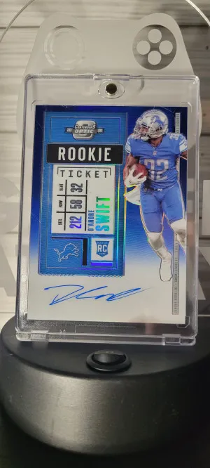 2020 Contenders Optic D'Andre Swift Rookie Ticket Auto /75 front