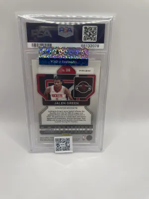 2021 Panini Prizm Jalen Green “Prizm Ice” PSA 10 rookie back