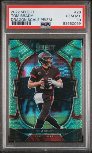 2022 Panini Select Tom Brady #26 PSA 10 front