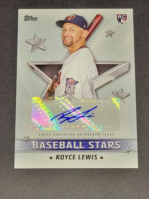 2022 Topps Updates Royce Lewis Rookie RC Auto front