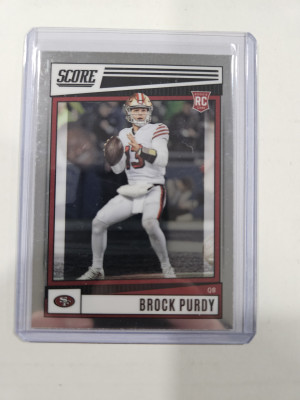 2022 Panini Chronicles Score Premium Rookies Brock Purdy #SP-401 Rookie RC front