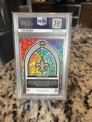 2022 Mosaic Glass Chris Olave PSA 10 back