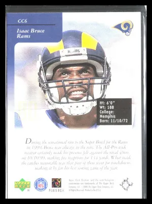 Isaac Bruce 2000 Upper Deck Ovation #CC6    Curtain Calls St. Louis Rams back