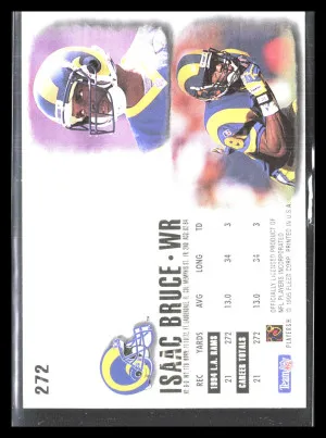 Isaac Bruce 1995 Ultra #272    Gold Medallion St. Louis Rams back