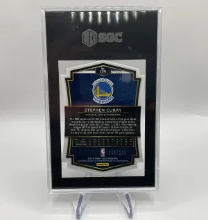 2015 Panini Select Steph Curry Die Cut Light Blue /199 back