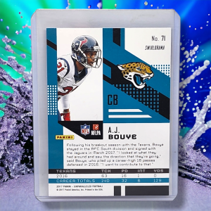 2017 PANINI AND PARALLELED FOOTBALL SWIRL-A-RAMA INSERT A J BOUYE JACKSONVILLE JAGUARS #71 back