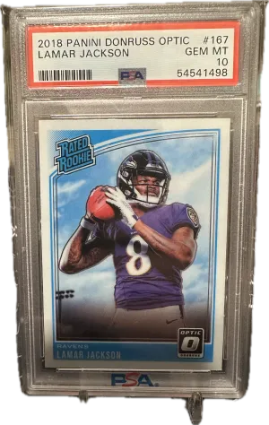 2018 Lamar Jackson Rated Rookie Optic front