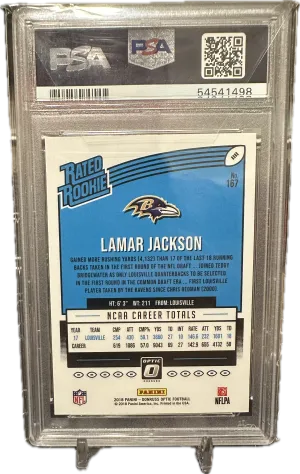 2018 Lamar Jackson Rated Rookie Optic back