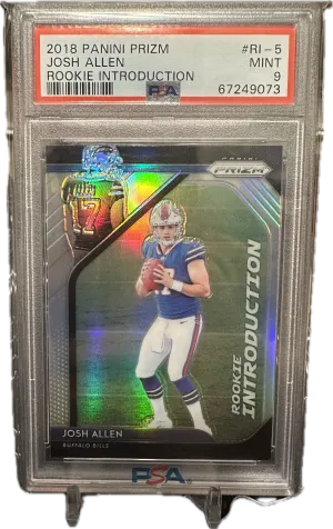 2018 Josh Allen Rookie Introduction Prizm front