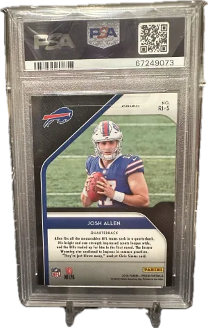 2018 Josh Allen Rookie Introduction Prizm back