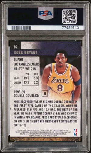 1999 Finest Kobe Bryant back