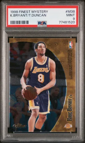 1998 Finest Mystery Kobe Bryant Tim Duncan front