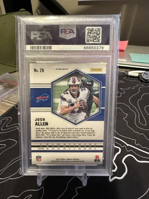 2021 Josh Allen Honeycomb back