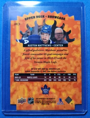 Auston Matthews Hot Commodities Certified Diamond Dealer Promo back