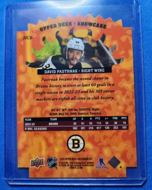 David Pastrnak Hot Commodities Certified Diamond Dealer Promo back