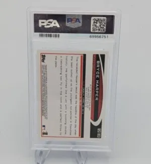 Bryce Harper 2012 Topps Update Wal-Mart Blue Border SP RC #US183 PSA 9 LOW POP back