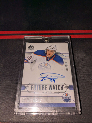 2014-15 SP Authentic Leon Draisaitl Future Watch Auto Rookie RC /999 #277 front