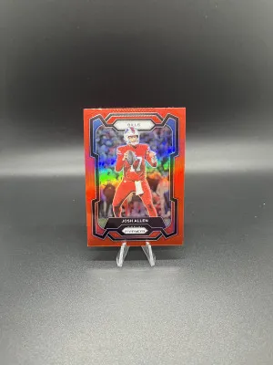 2023 Prizm Josh Allen Red Prizm SSP front