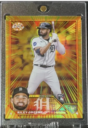 Topps Chrome Riley Green Case hit back