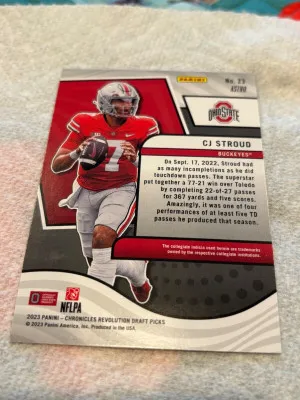 2023 Panini Chronicles DP CJ Stroud Revolution-Astro #23 Houston Texans back