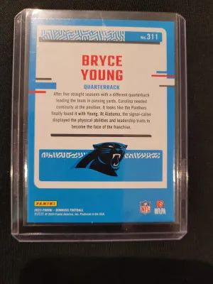 2023 Donruss Rated Rookie Bryce Young back