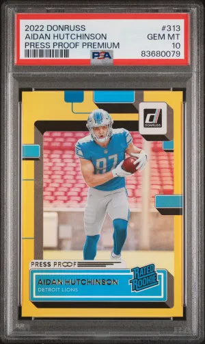 2022 Panini Donruss Aidan Hutchinson #313 PSA 10 front