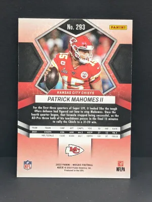 2022 Panini Mosaic #293 Patrick Mahomes Kansas City Chiefs [105|293] back