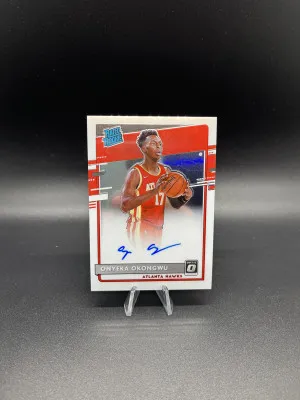 2020-21 Donruss Optic Rated Rookie Onyeka Okongwu Auto front