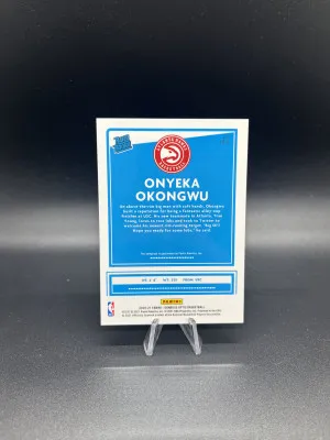 2020-21 Donruss Optic Rated Rookie Onyeka Okongwu Auto back