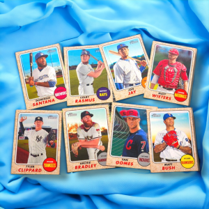 2017 Topps Heritage Baseball 8 Card Collectors A Lot Mint front