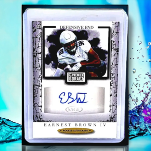 2021 SAGE Premier Draft Rookie Autograph Auto #A54 Earnest Brown IV RC front