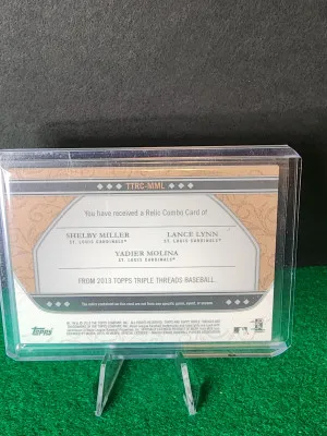 2013 Topps Triple Threads 3 player patch 12/27 back