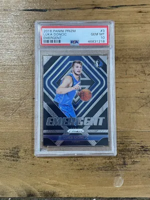 2018 Panini Prizm Luka Doncic “Emergent” Rookie front