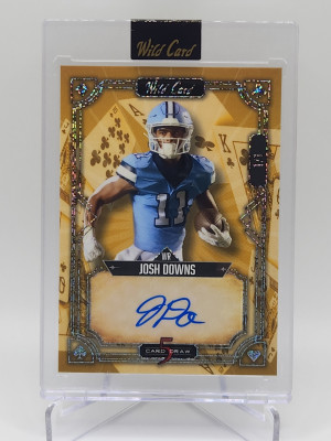 2023 Wild Card 5 Card Draw Josh Downs Rookie Auto 1/1 front