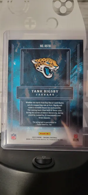 2023 Origins Tank Bigsby Purple Autograph Rookie Auto /17 FOTL back