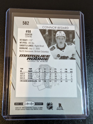 23-24 OPC Marquee Rookie Connor Bedard back