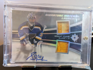 2015-16 Ultimate Signature Materials Laureates /40 Grant Fuhr front