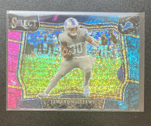2022 Panini Select Jamaal Williams Field Level Cosmic front