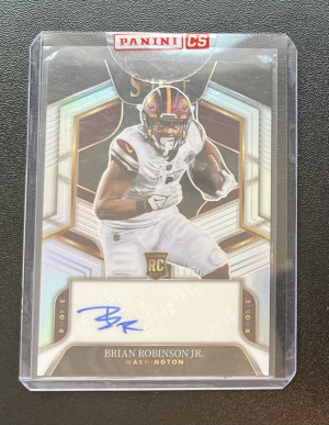 2022 Panini Select Brian Robinson Jr Silver Auto *SEALED* front