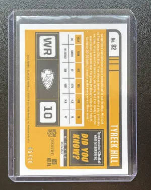 2021 Panini Classics Tyreek Hill Gold /60 back