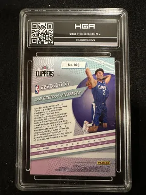 2018-19 Panini Revolutions Shai Gilgeous-Alexander RC HGA 9.5 back