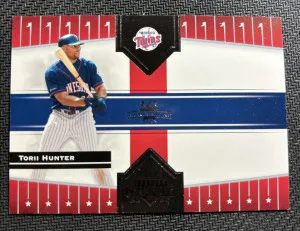 2005 Donruss Champions Torii Hunter Black Impressions 5/5 front