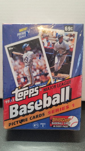 1993 Topps Baseball Series 1 Sealed Wax Box front