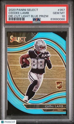 2020 Panini Select Ceedee Lamb #357 PSA 10 front