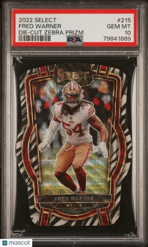 2022 Panini Select Fred Warner #215 PSA 10 front
