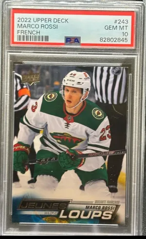 Marco Rossi French Young Guns PSA 10 front
