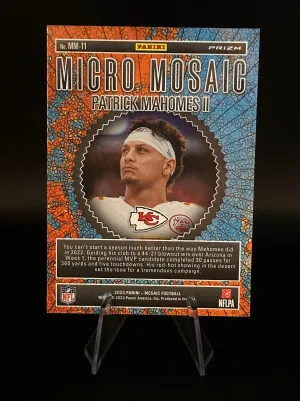 2023 Panini Mosaic Patrick Mahomes II Micro Mosaic SSP Case Hit Chiefs 🔥 back